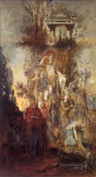  Musa Pintura - Las musas abandonan a su padre Apolo para irse Simbolismo Gustave Moreau